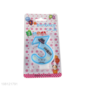 Popular products colourful birthday candle number candles