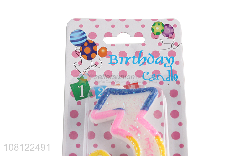 Best quality birthday number digital candle for cake topper