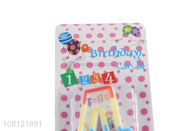 China products colourful cute birthday candles number candle