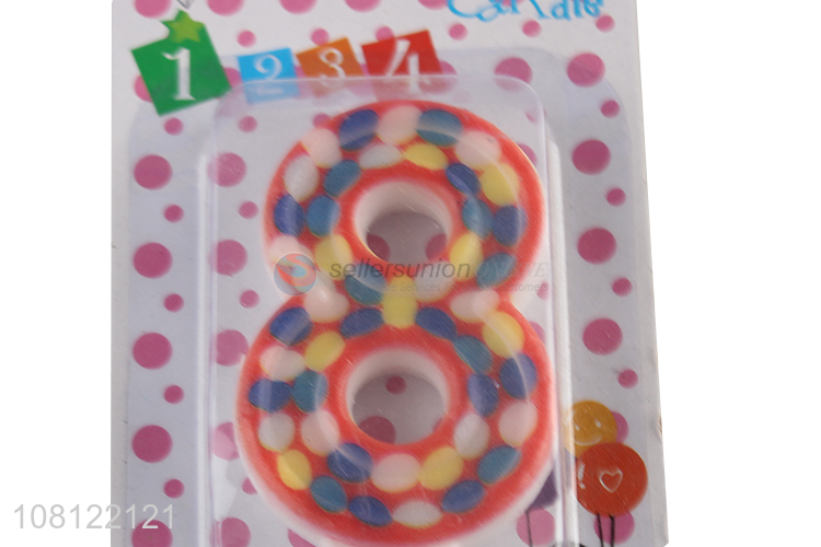 Top selling cake decoration birthday party number candle