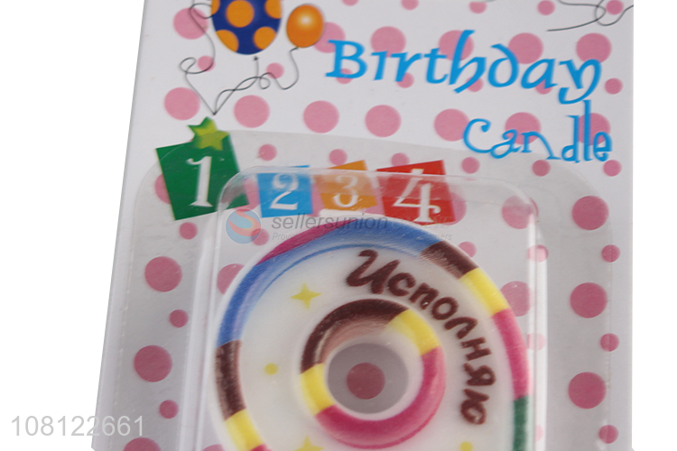 Best selling eco-friendly birthday cake number candle for decoration