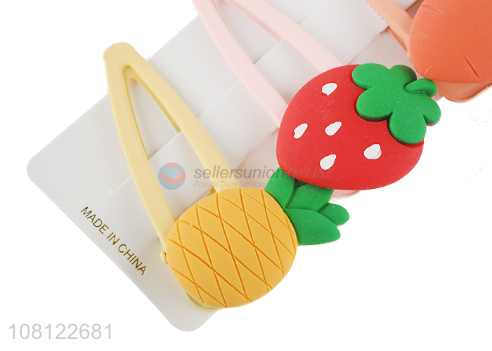 Factory wholesale creative fruit clip girls cute hairpin