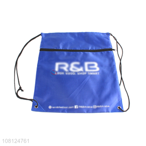 Wholesale 420D polyester drawstring backpack custom drawstring pouch