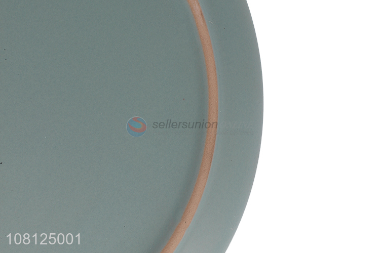 Wholesale large round ceramic dessert plate serving plate