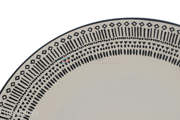 Recent design large ceramic dinner plate serving platter