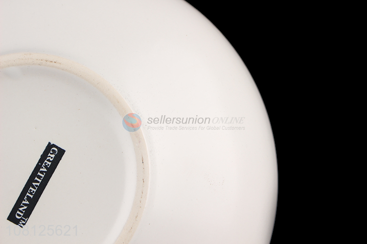 High quality blank porcelain ceramic soup serving bowl