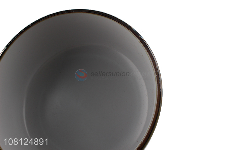 Factory supply ceramic deep soup bowls for restaurant