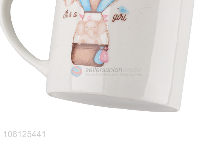 Hot selling hand painted ceramic coffee cup with handle