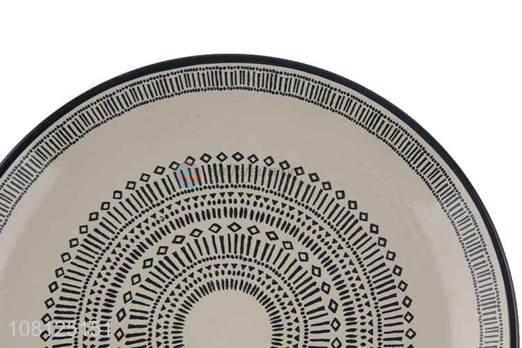 New product fancy pattern ceramic serving platter wholesale