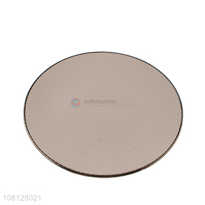 Hot sale ceramic shallow serving plate for restaurant