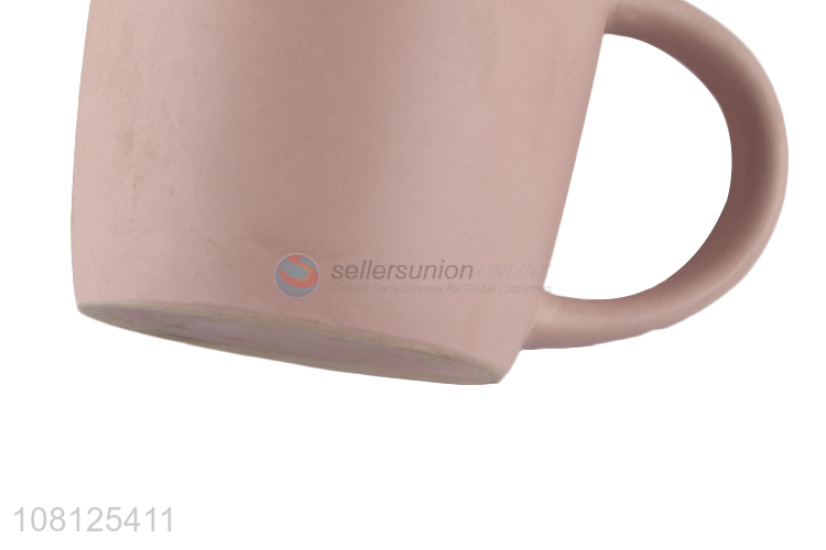 Hot sale frosted ceramic coffee mug tea cup with handle