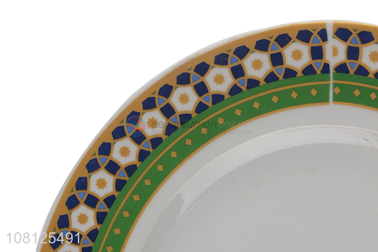 Good quality delicate pattern shallow ceramic serving plate