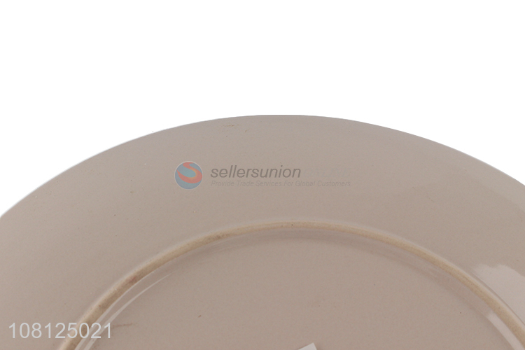 Hot sale ceramic shallow serving plate for restaurant