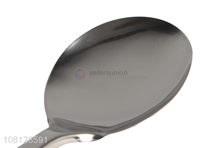 Yiwu supplier silver rice spoon restaurant meal spoon