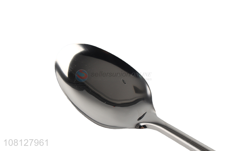 Yiwu market silver stainless steel dinner spoon for kitchen