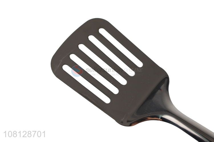 China factory stainless steel slotted spatula for kitchen