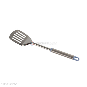 Yiwu wholesale stainless steel frying spatula with long handle