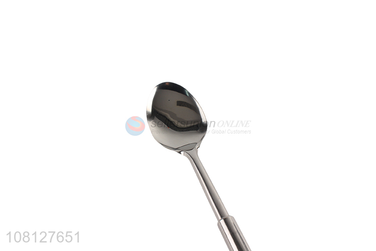 Yiwu market silver stainless steel spoon household kitchenware