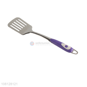 Factory price stainless steel frying spatula with long handle