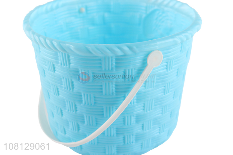 New arrival plastic Easter bunny bucket candy bucket wholesale