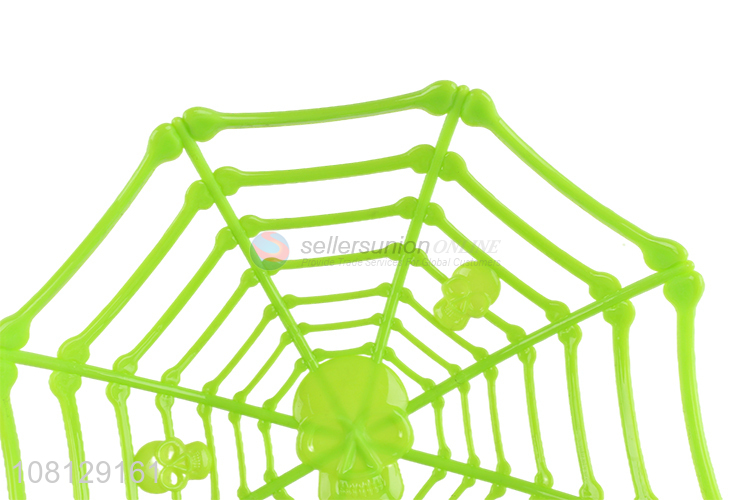 New arrival Halloween decoration spider web fruit basket