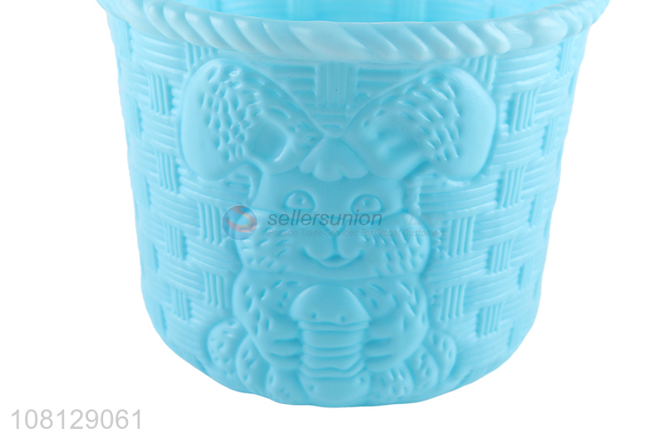 New arrival plastic Easter bunny bucket candy bucket wholesale