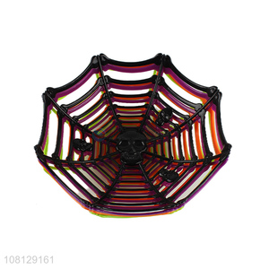 New arrival Halloween decoration spider web fruit basket