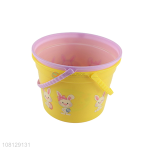 Hot selling Easter bucket heat tranfer printing plastic bucket