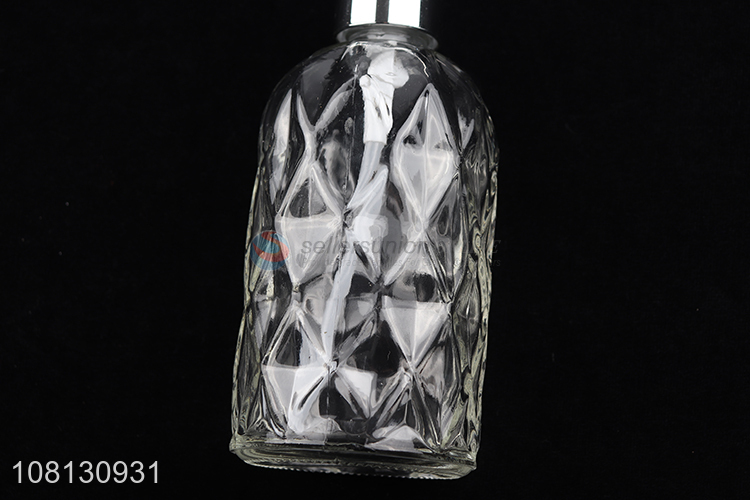 Best selling vacuum glass bottle press lotion bottle