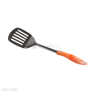 Custom Stainless Steel Slotted Turner Frying Spatula For Kitchen