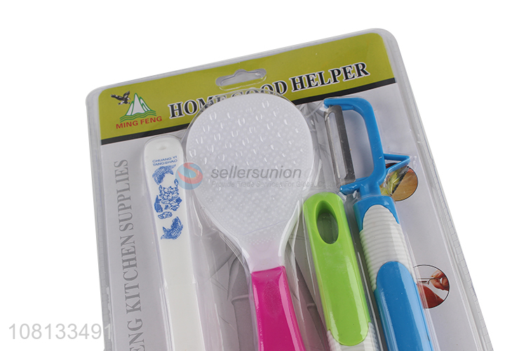 Wholesale from china 4pieces household kitchen gadget set fruit peeler