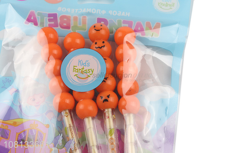 Cute design school kids stationery push point pencils