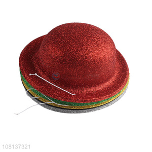 Wholesale glitter fedora hat funny party hat party favors