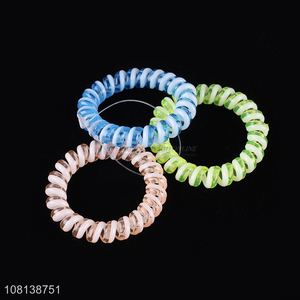 Low price spiral hair ties cord hair ties for women girls