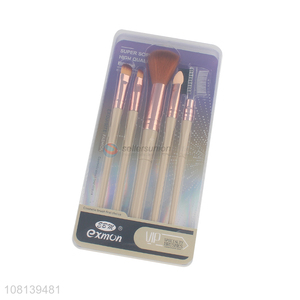 China supply simple eyeshadow brush plastic makeup brush set