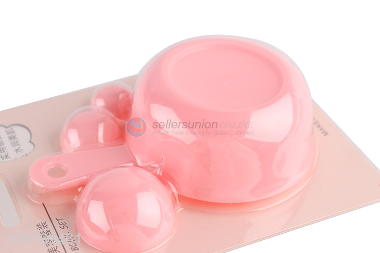 Factory wholesale pink mask bowl plastic makeup tools