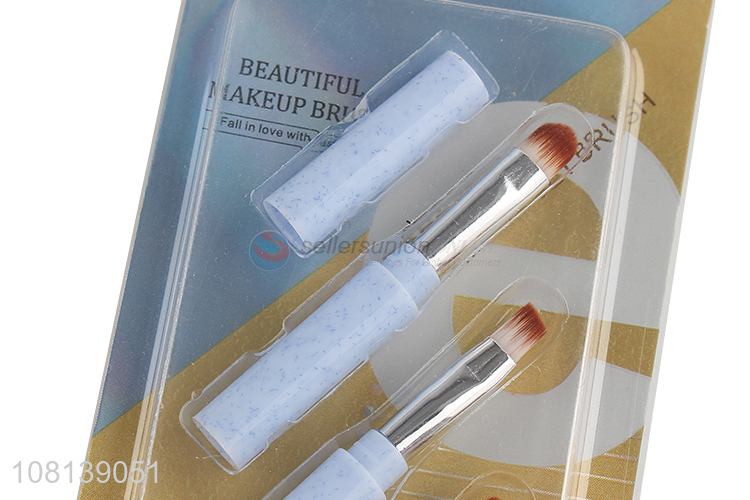 New arrival creative mini portable eyeshadow brush with lid