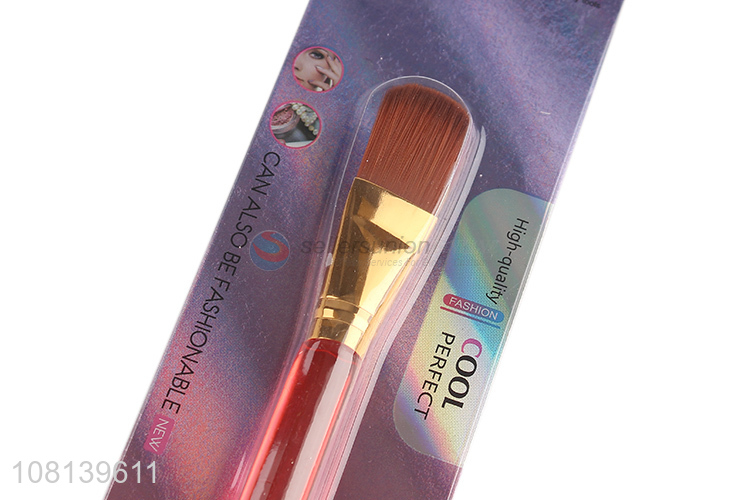 Good wholesale price red powder brush ladies beauty brush