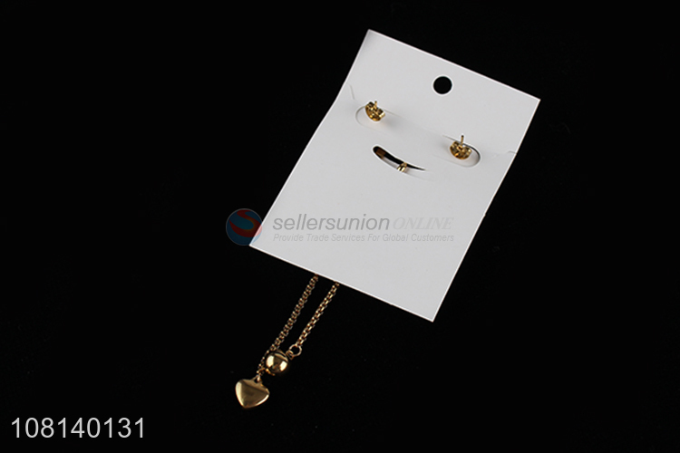 Factory price stainless steel jewelry ear studs earrings