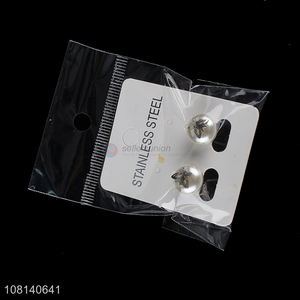 Yiwu factory stainless steel jewelry women ear studs earrings