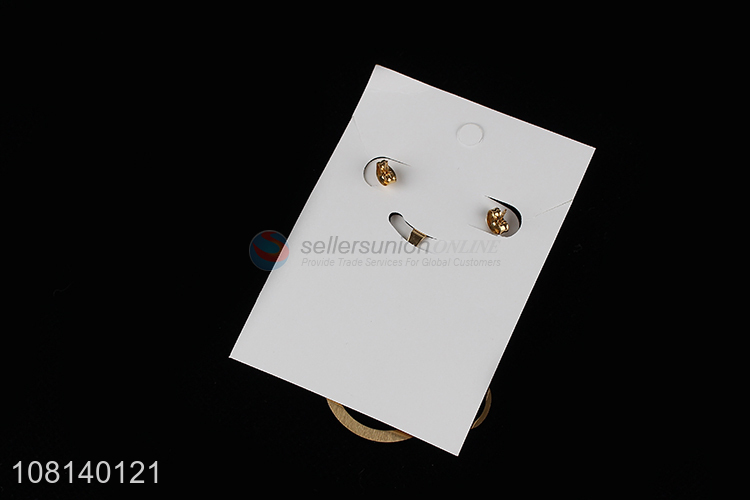 Good selling stainless steel long style ear studs set