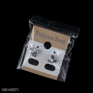 Delicate design stainless steel ear studs earrings for sale