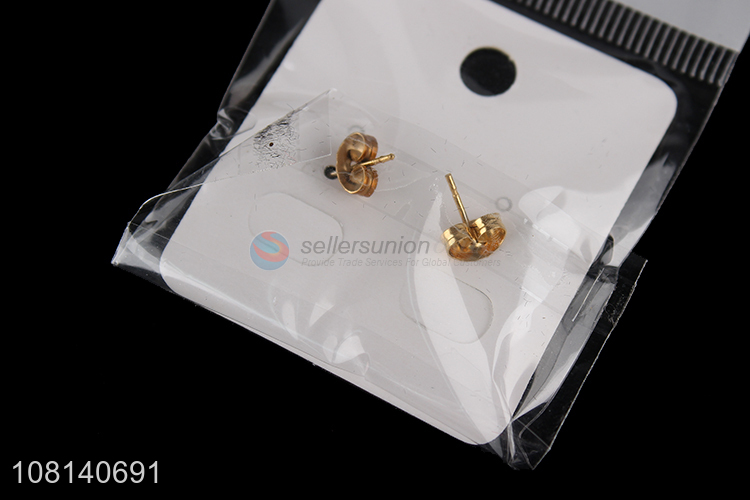 Latest style fashionable stainless steel earrings ear studs