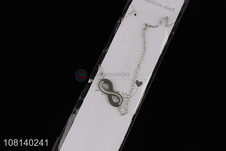 Factory direct sale silver fashion jewelry necklace wholesale