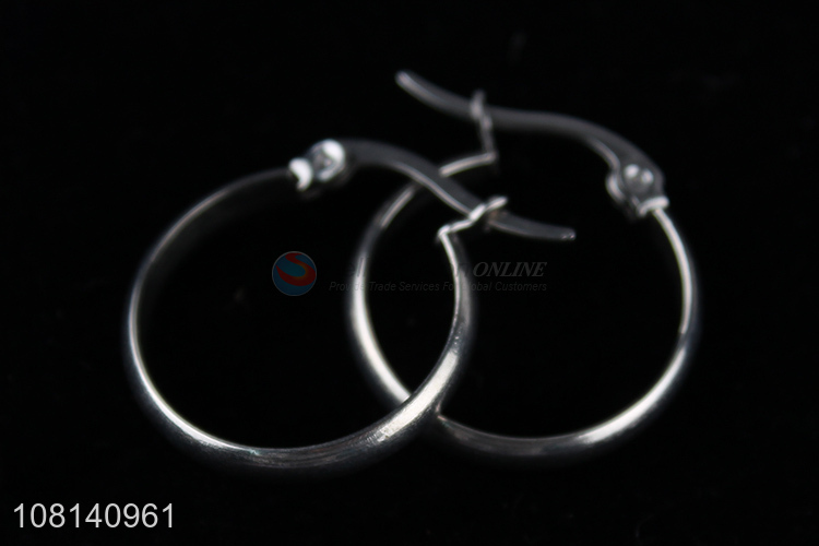 China sourcing stainless steel ladies decorative hoop earrings