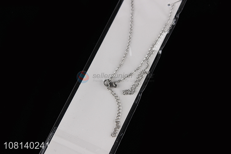 Factory direct sale silver fashion jewelry necklace wholesale