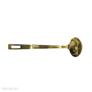 Yiwu wholesale golden stainless steel soup spoon