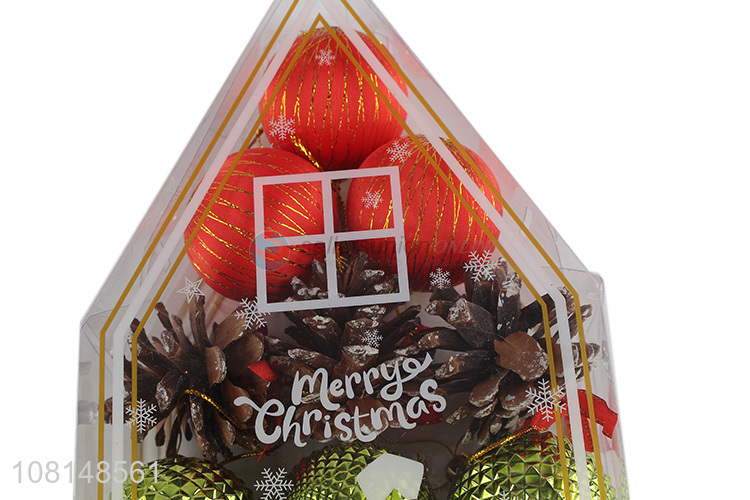 Factory Direct Sales Christmas Balls And Pine cones Christmas Ornaments Set