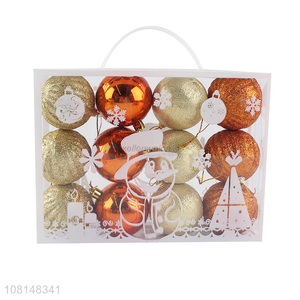 Hot Sale 12 Pieces Christmas Balls Popular Christmas Decorations