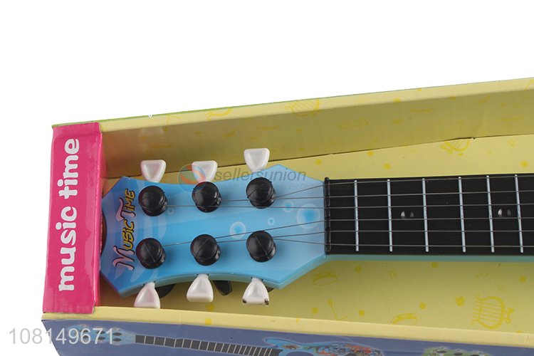 Hot selling 6 strings mini toy guitar ukulele for preschoolers